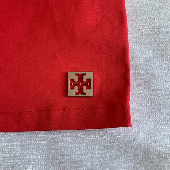 Tory Burch Women's Vibrant Red Athletic Shorts - Picture 4 of 8